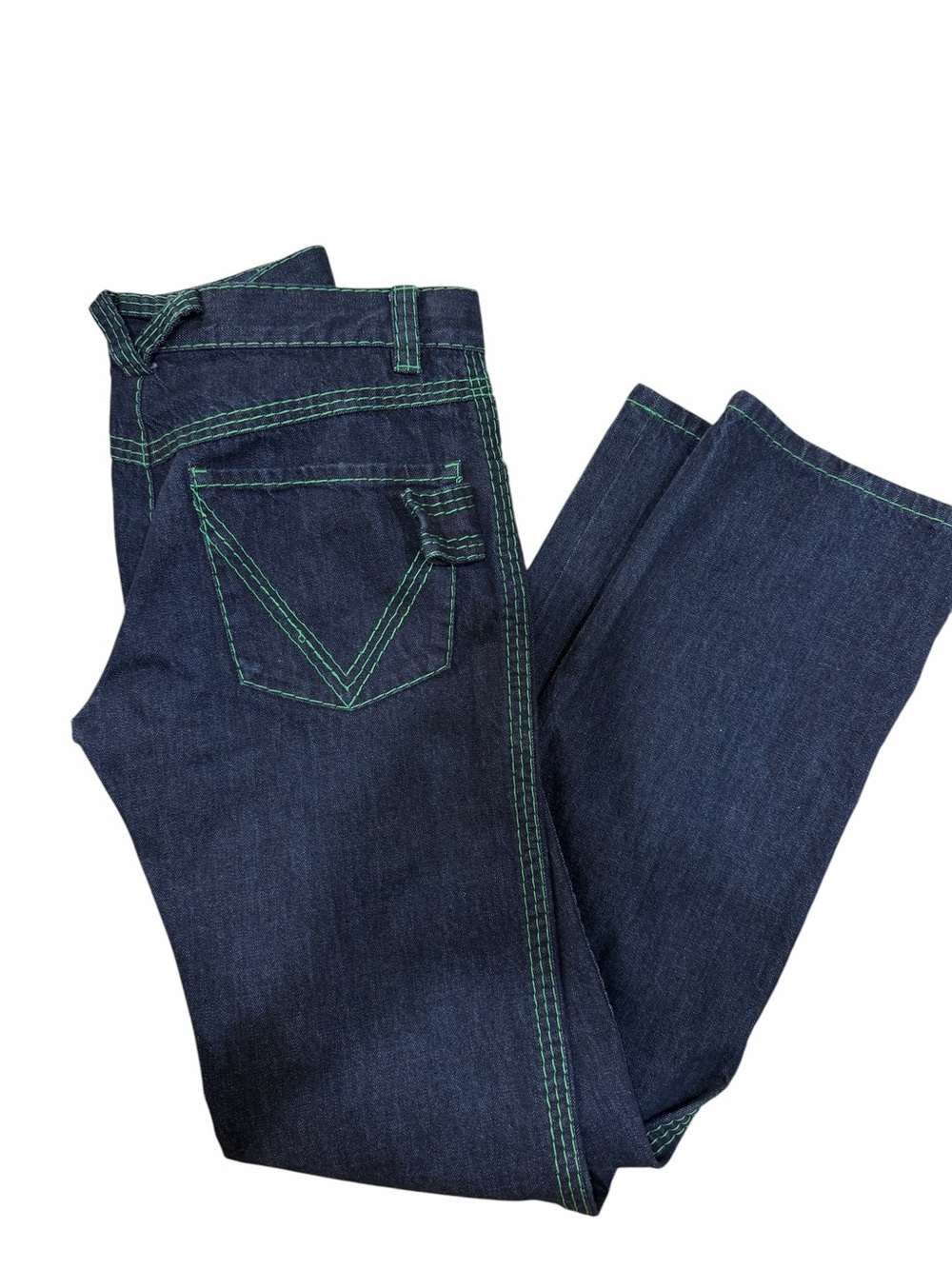 Bottega  Veneta ‘Parakeet’ Stitched Jeans Size 40 Low Rise